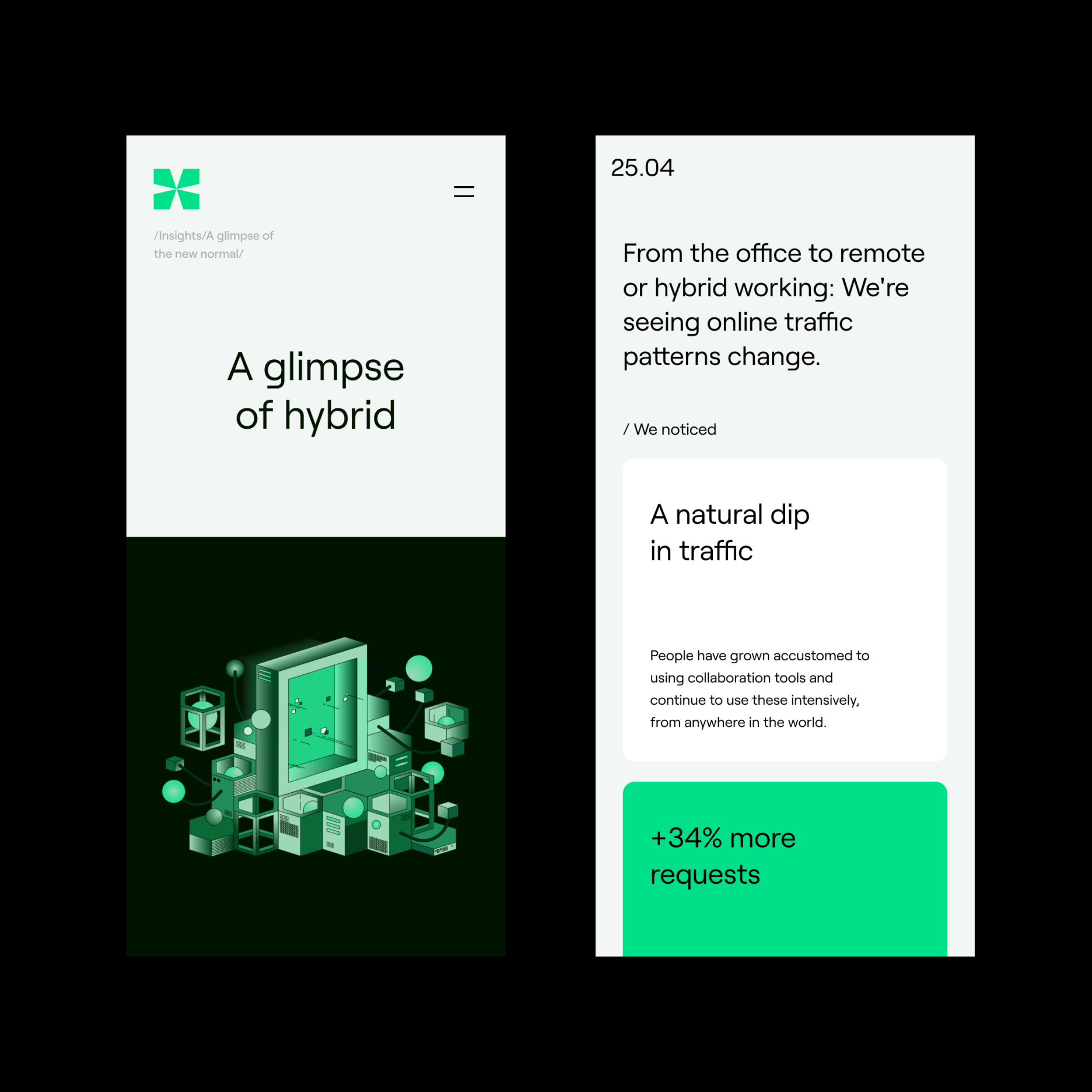 NLIX website on vertical