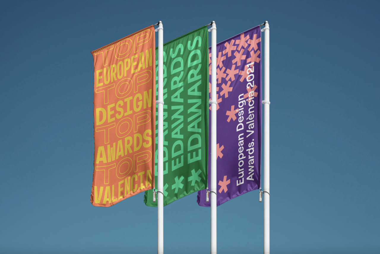 European Design Awards flags in Valencia
